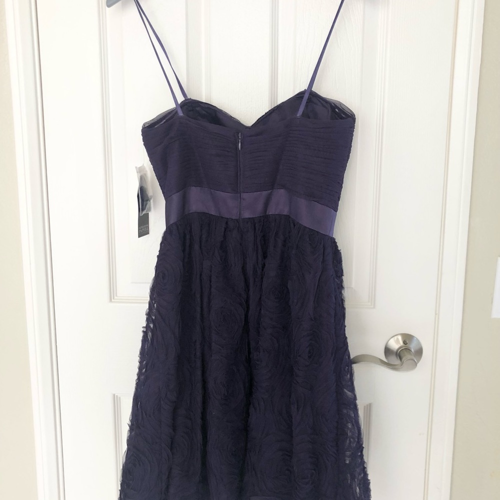 Adrianna Papell Ruched Sweetheart A-line Rosette Dress
